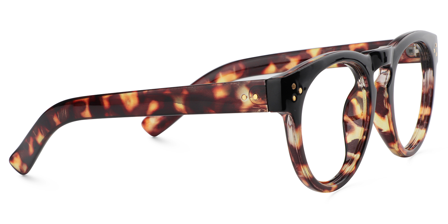 Malloy Round Tortoise Glasses4