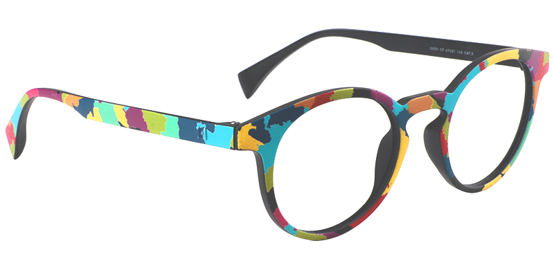 Street-Artist Round Colorful Glasses2