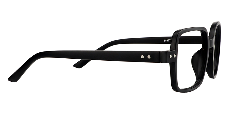 Tony Asymmetric Black Glasses 3