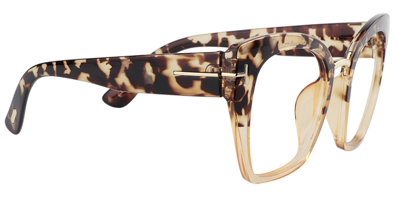 Lulu  Cat Eye Light Tortoise Glasses5