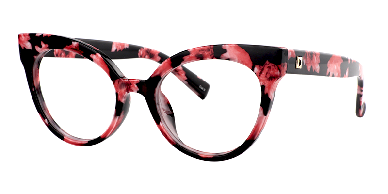 Miya Cateye Red Floral Glasses2