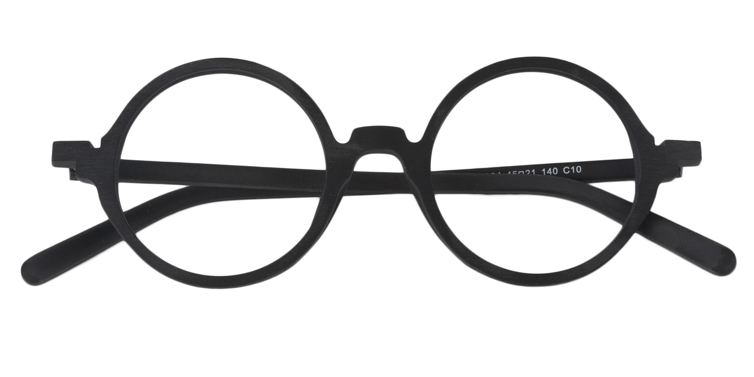 Aloysius Round Black Glasses1