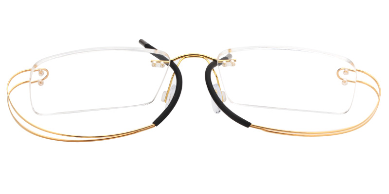 Skyler Rectangle Titanium Glasses 1