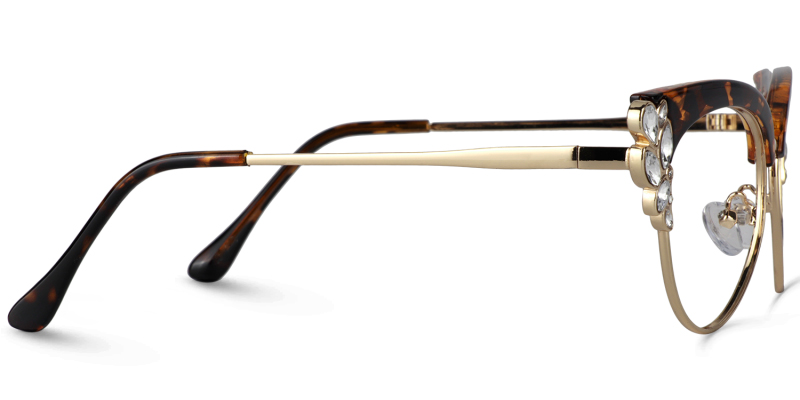Hearn Cat Eye Tortoise Glasses5
