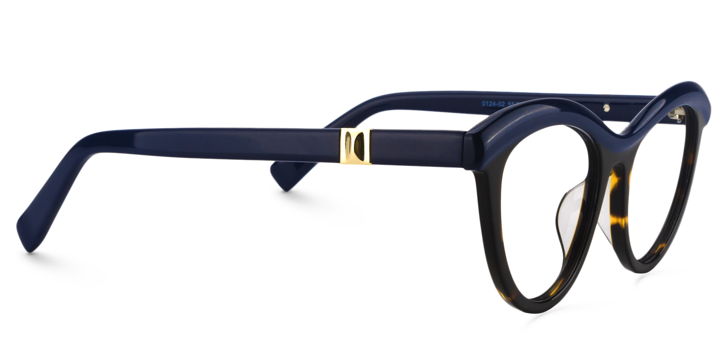 Cat Eye Blue Glasses | Zeelool Glasses4