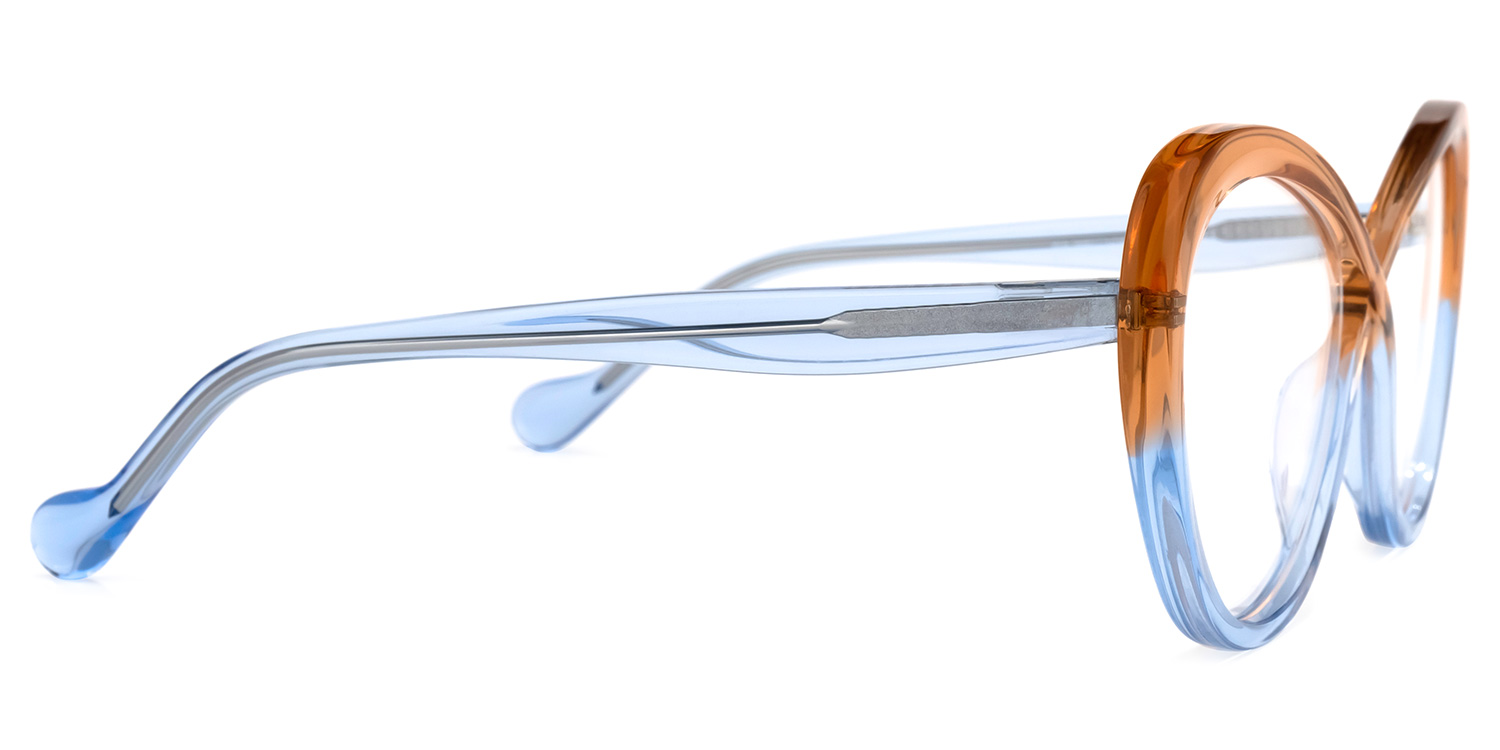 Charde Geometric Blue Glasses2