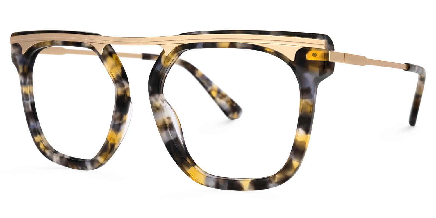 Josefina Square Gray-Tortoise Glasses