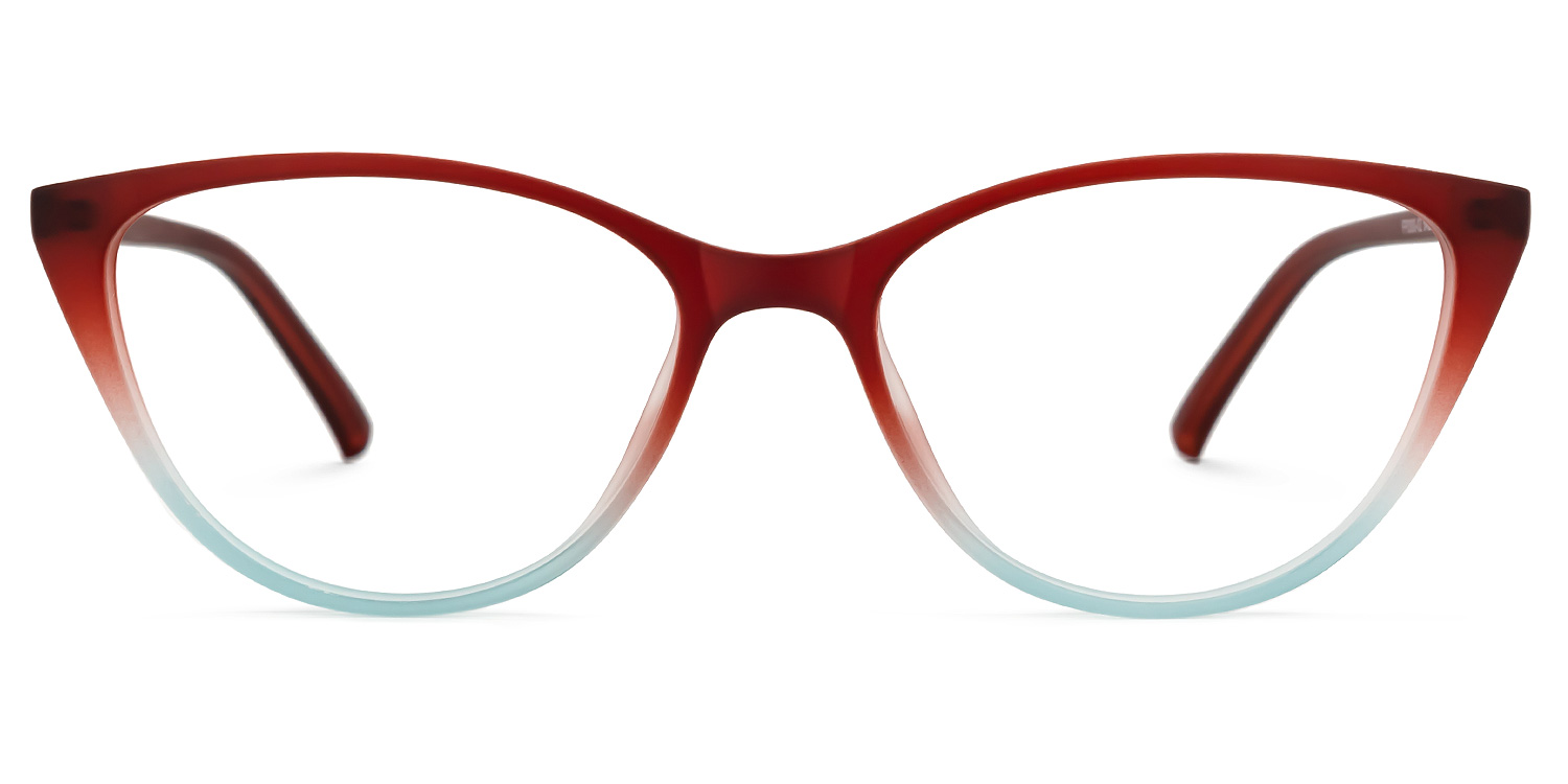 Lucy Cateye Red Glasses0