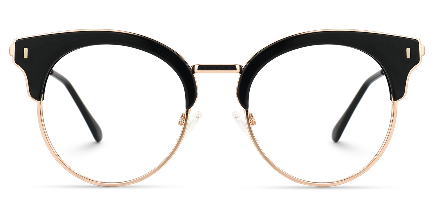 Trellis Browline Black Glasses
