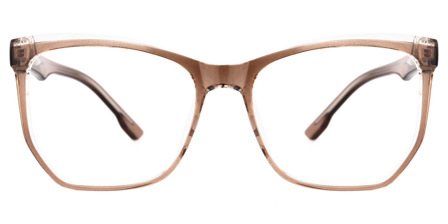 Libby Geometric Brown Glasses0