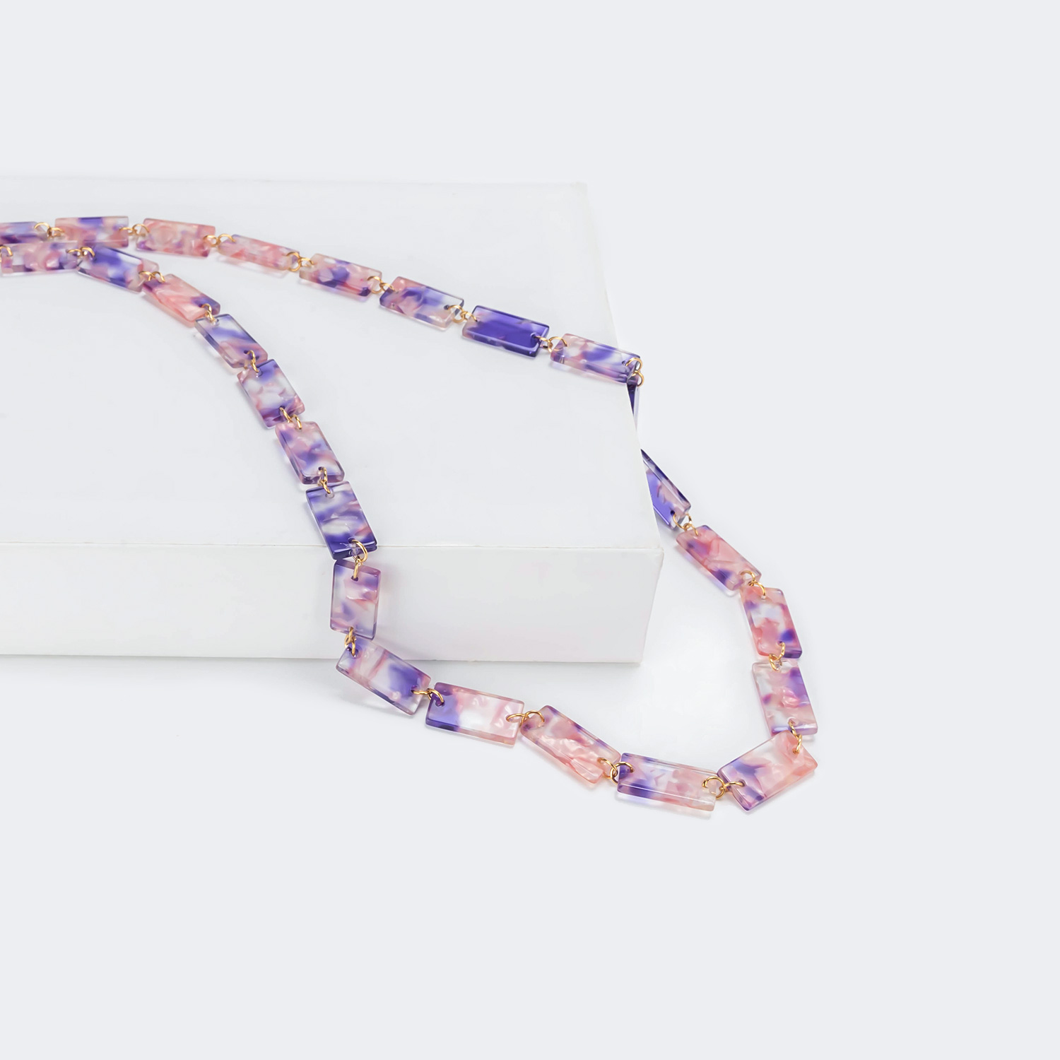 Pretty Lump Purple Eyeglasses Chains