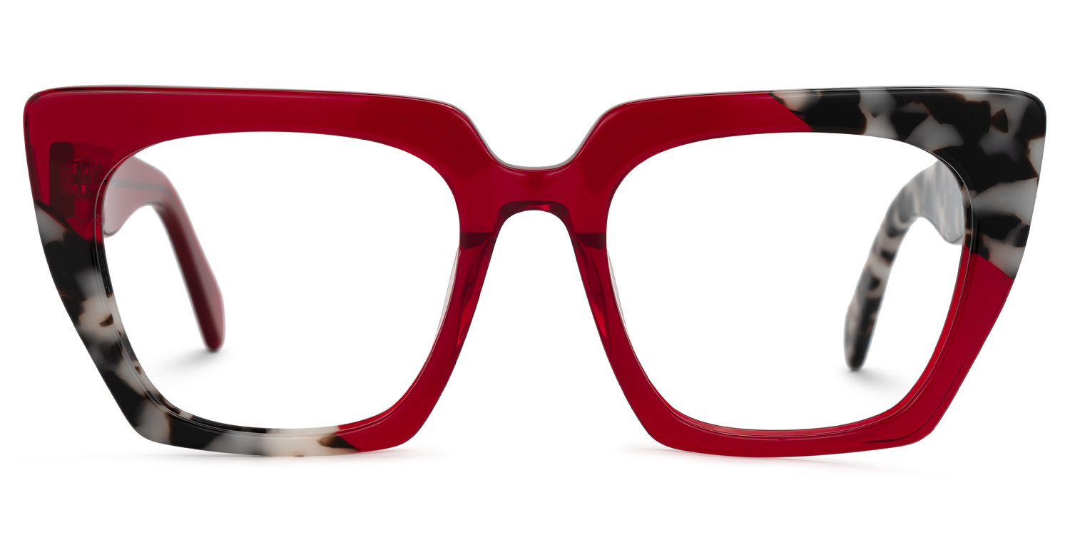 Dwana Square Red Glasses0
