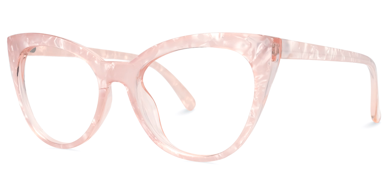 ZEELOOL Ellzey Cateye Pink Glasses