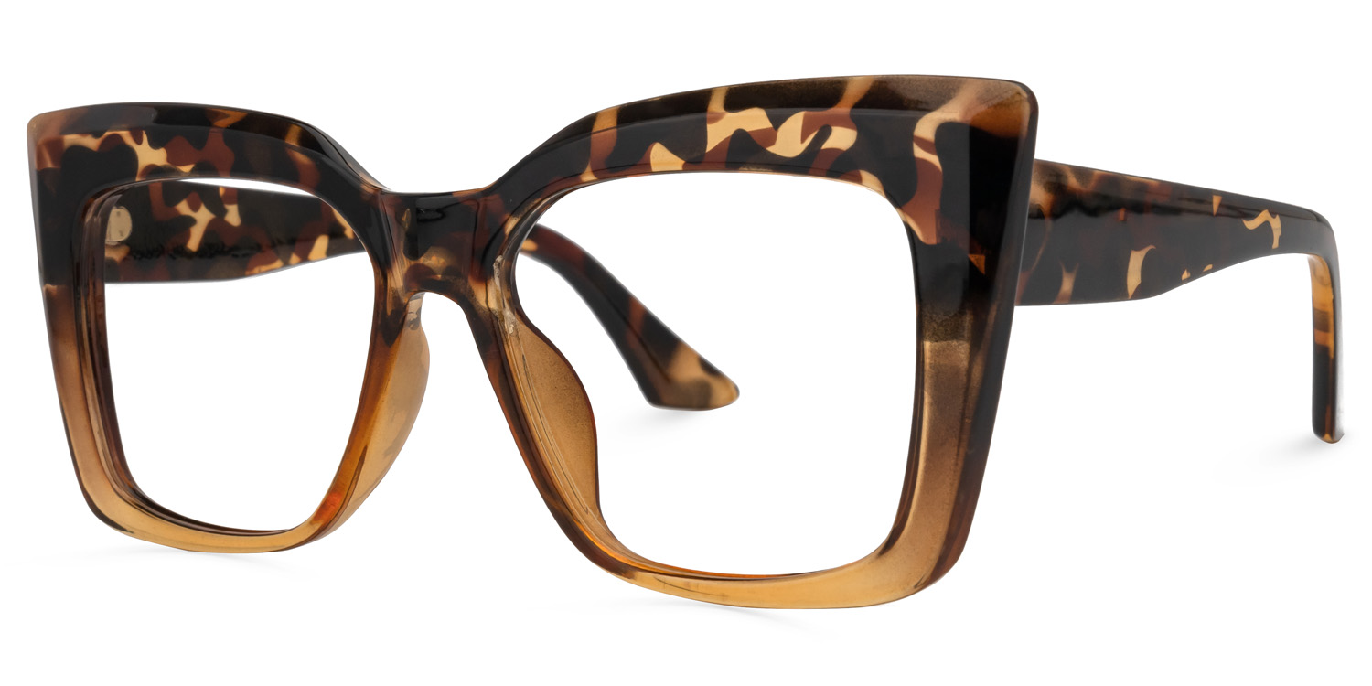 Tyhishia Square Tortoise Glasses