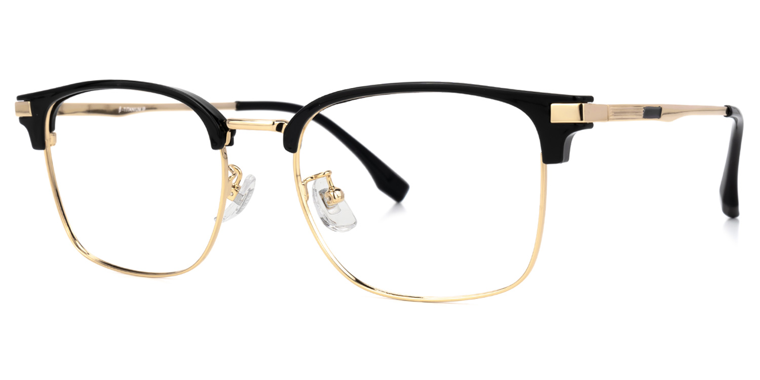 Turkessa Browline Gold Glasses1