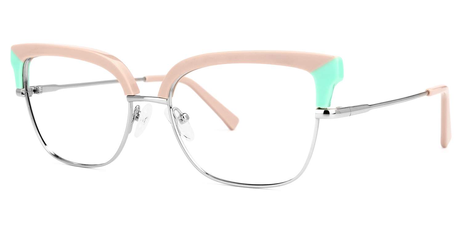 ZEELOOL Marcsa Browline Dusty-Pink Glasses
