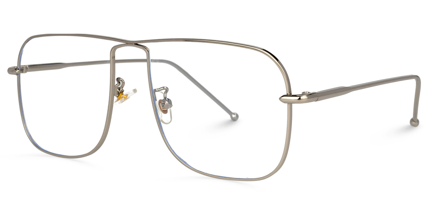 Jacqlyn Square Silver Glasses1