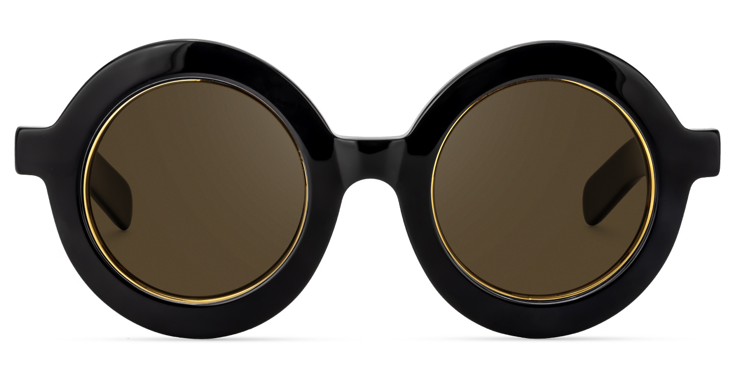 Calhoun Round Black Glasses9