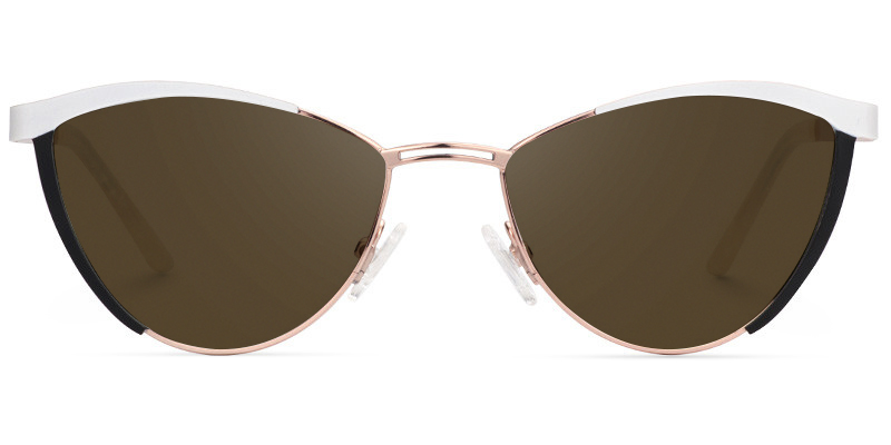 Sydney Cat Eye White Glasses7