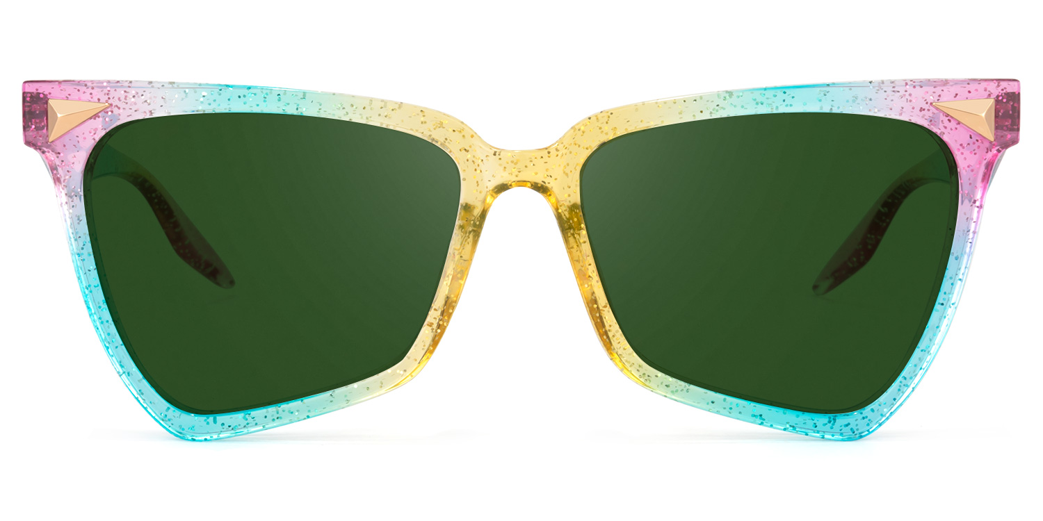 Cicely Geometrical Rainbow Eyeglasses.11