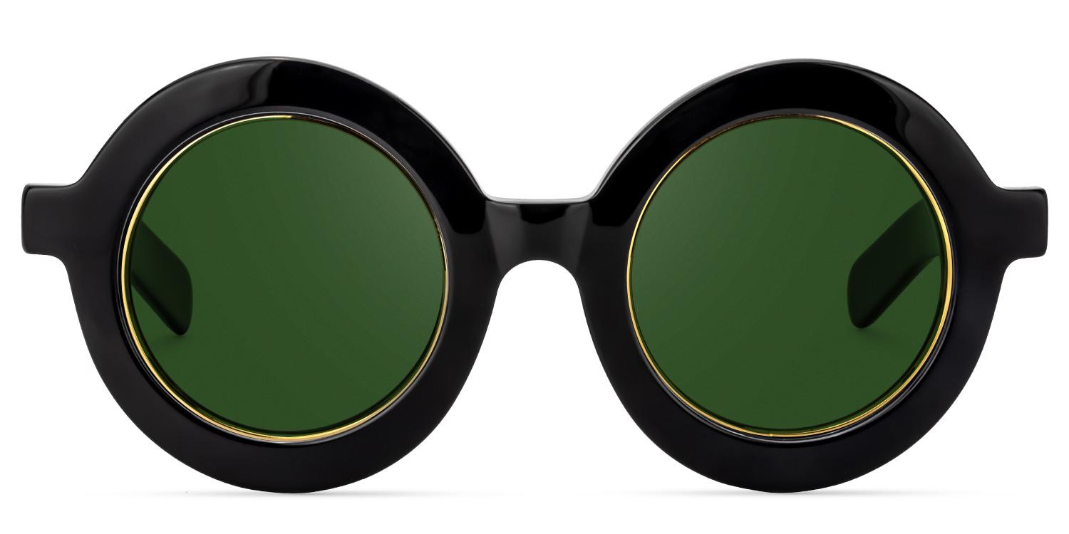 Calhoun Round Black Glasses5