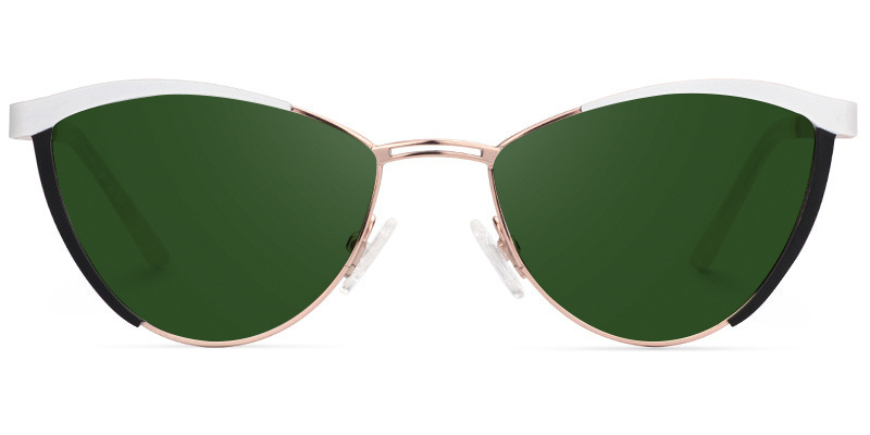 Sydney Cat Eye White Glasses11