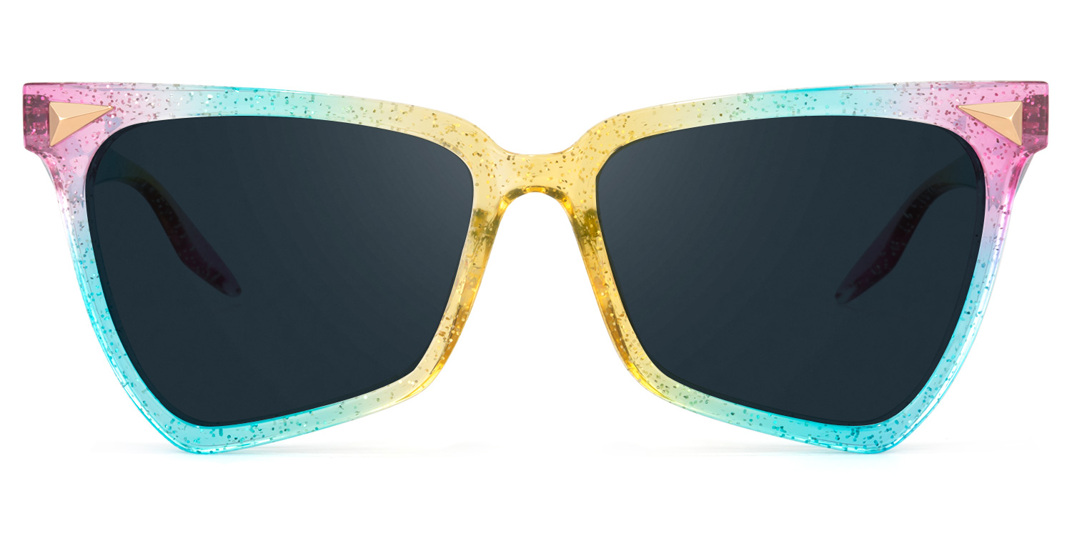 Geometrical Rainbow Eyeglasses | Zeelool Glasses12