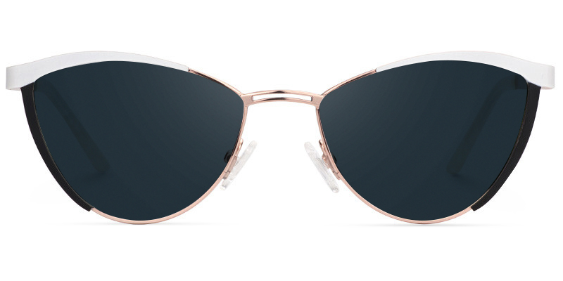 Sydney Cat Eye White Glasses8