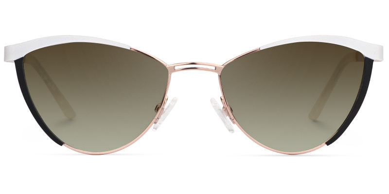 Sydney Cat Eye White Glasses12