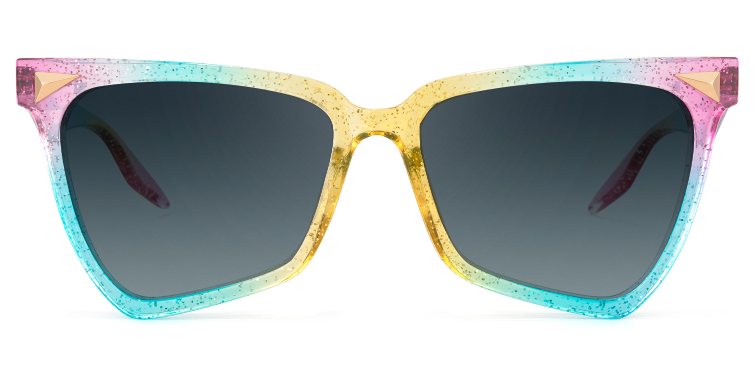 Cicely Geometrical Rainbow Eyeglasses.13