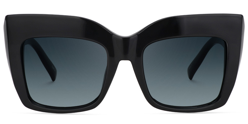 Alberta Cat Eye Black Glasses11