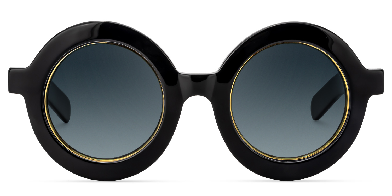 Calhoun Round Black Glasses8