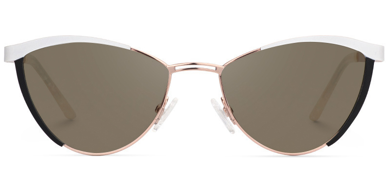 Sydney Cat Eye White Glasses13