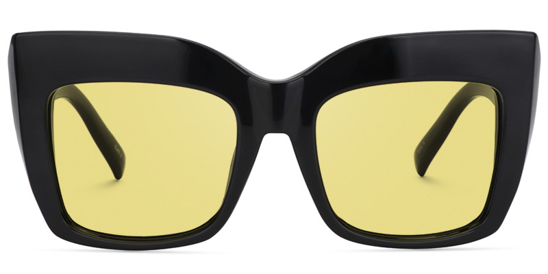 Alberta Cat Eye Black Glasses13