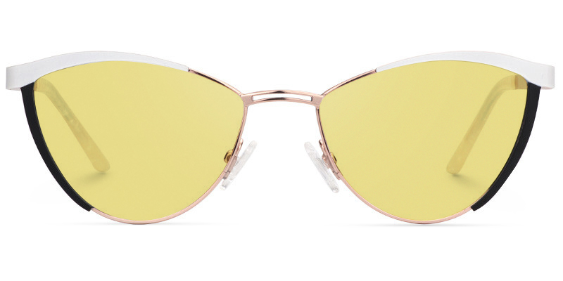 Sydney Cat Eye White Glasses10