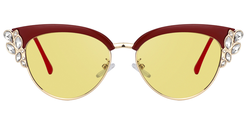 Cat Eye Red Glasses12