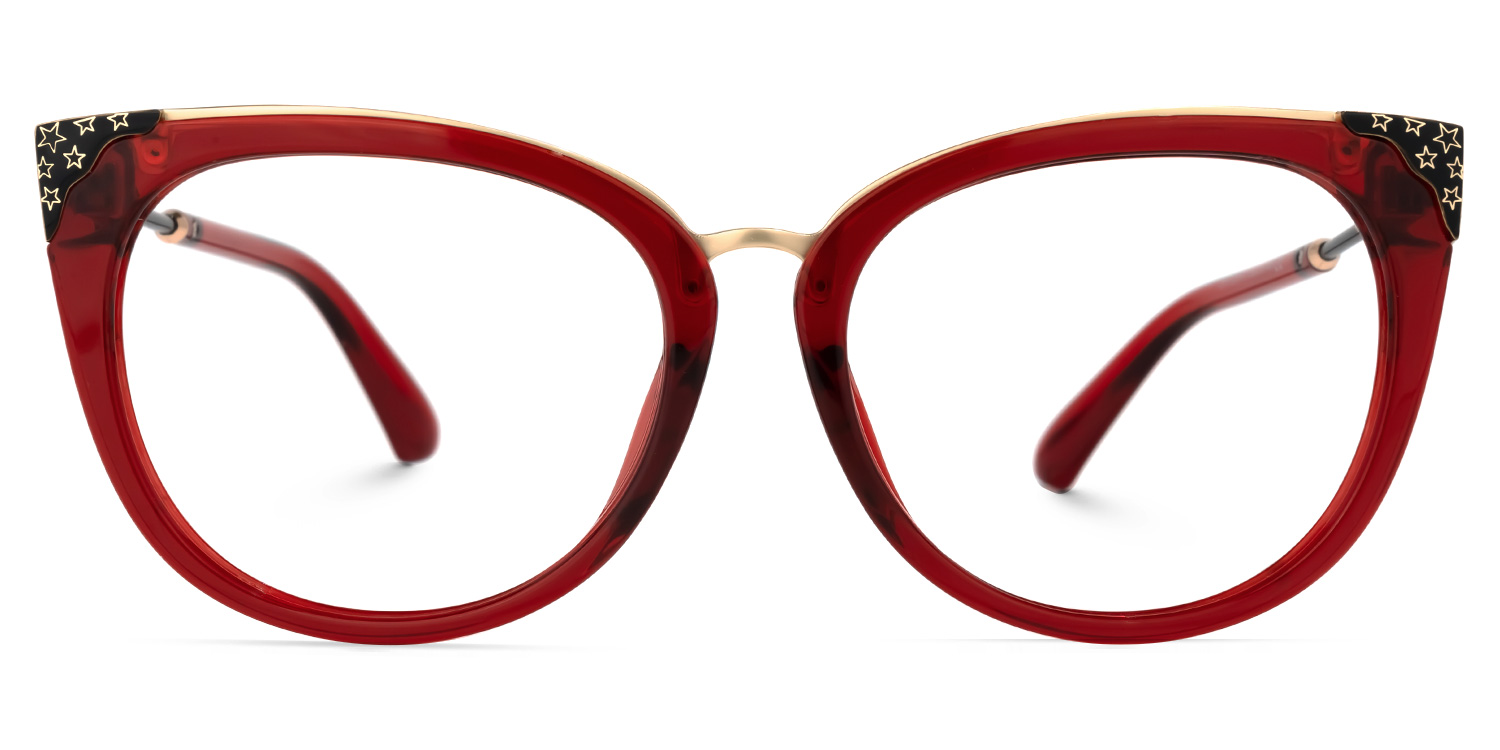 Dalton Cateye Red Glasses0