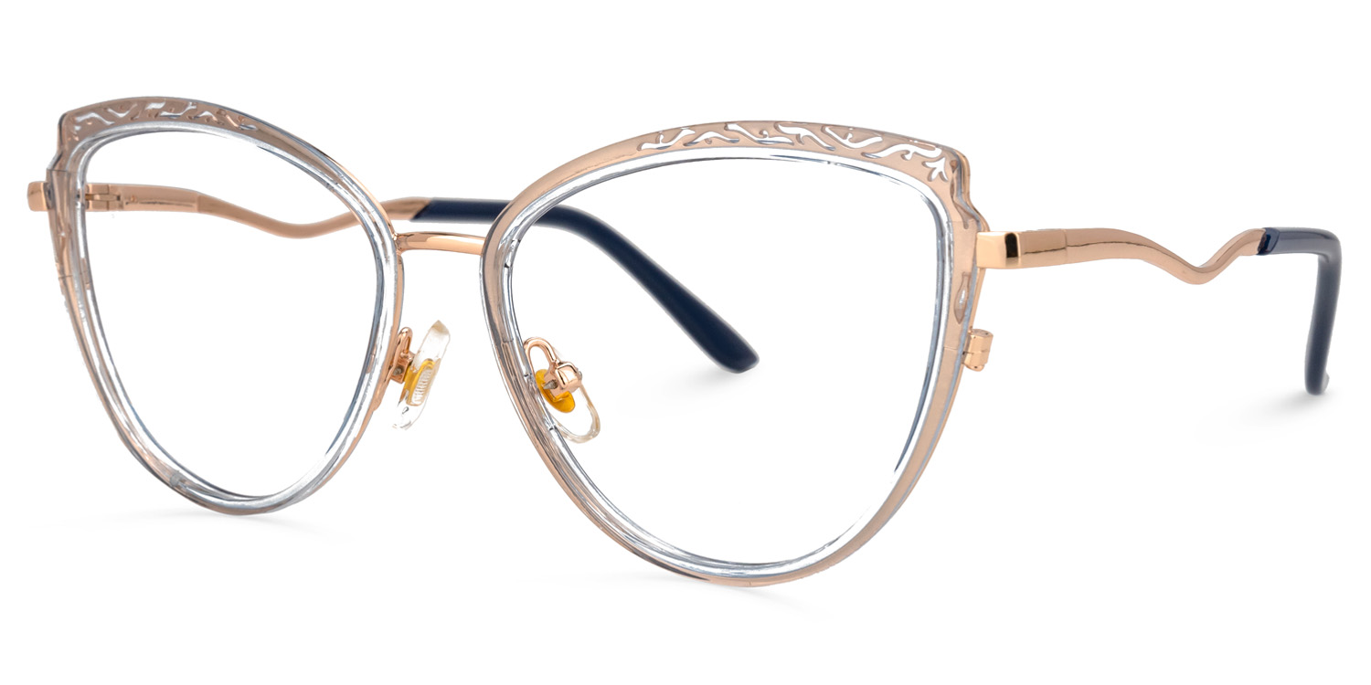 Arceiba Cateye Light-Gold Glasses1
