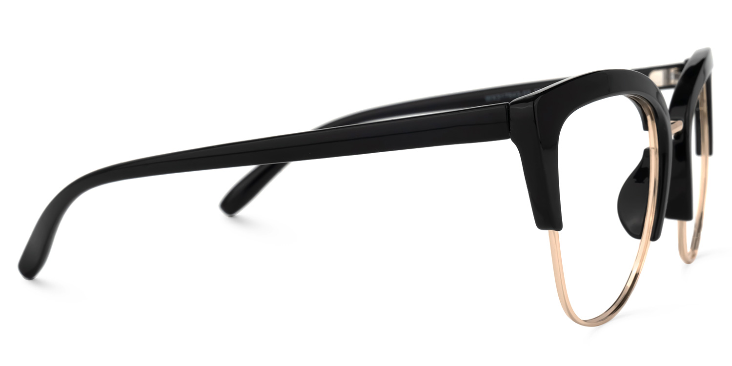 Randisha Cateye Black Glasses2
