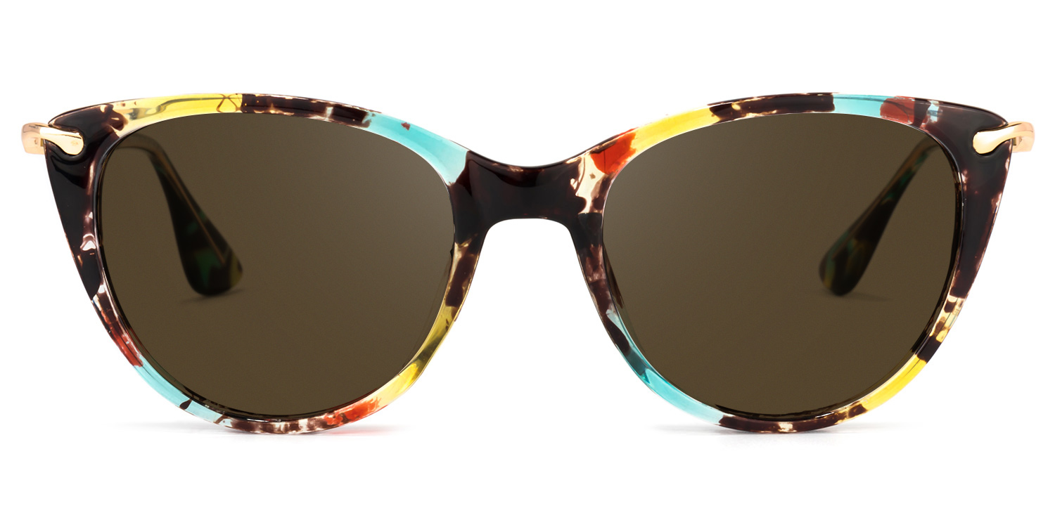 Clement Cat Eye Floral Glasses10