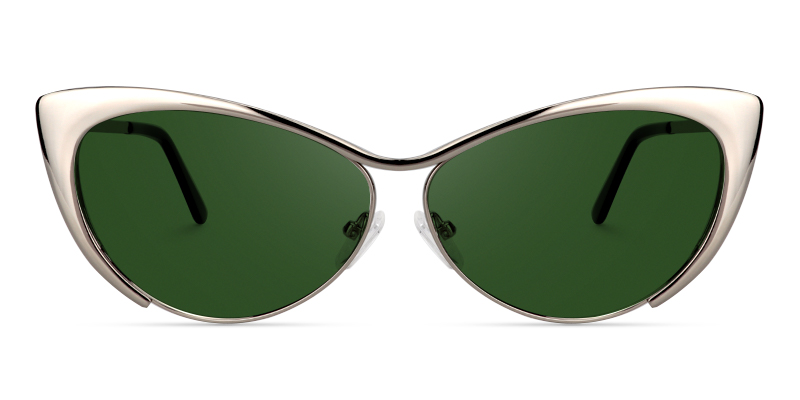 Ellen Cateye Silver Glasses9