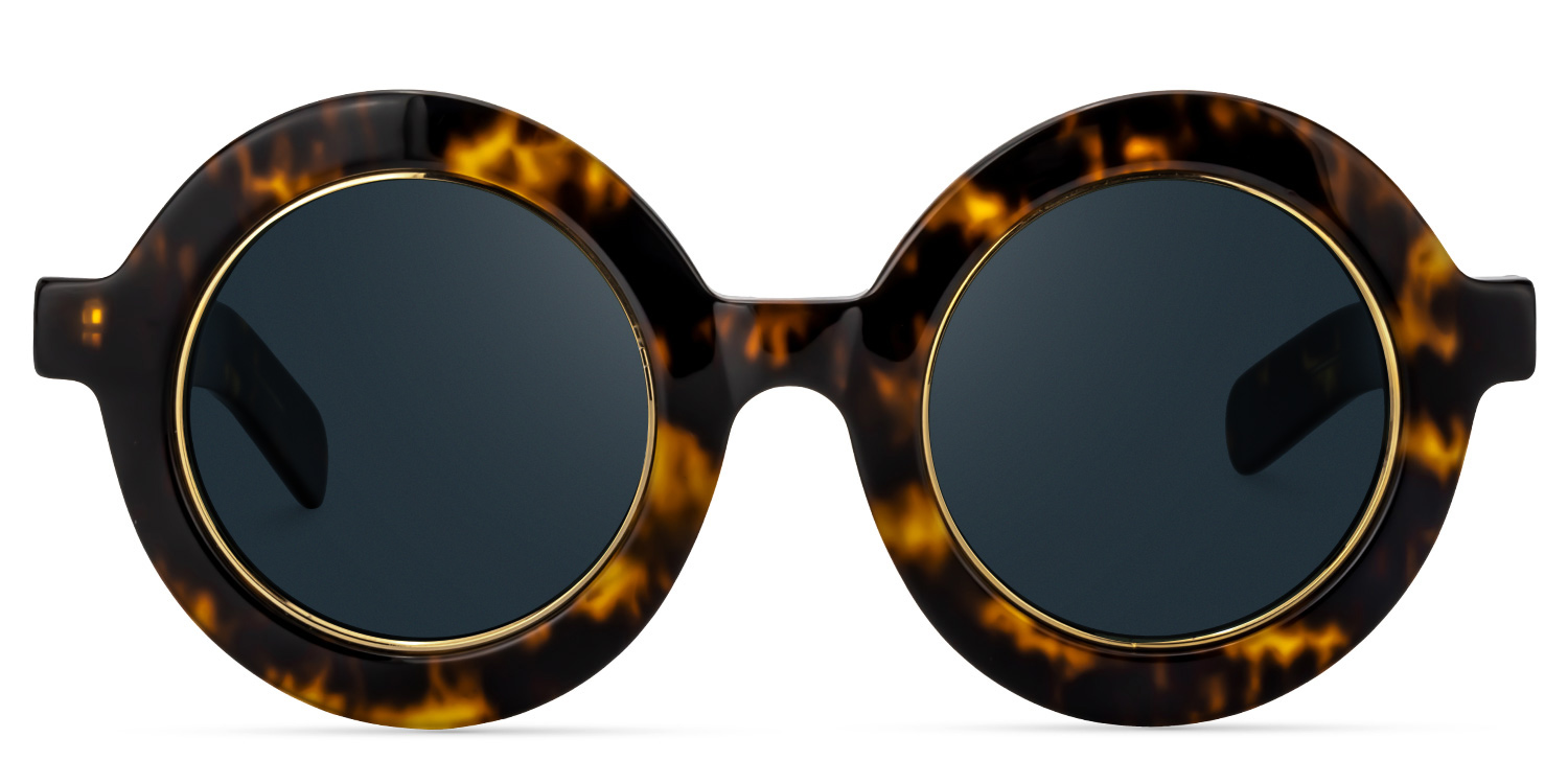 Round Yellow Tortoise Glasses | Zeelool Glasses9