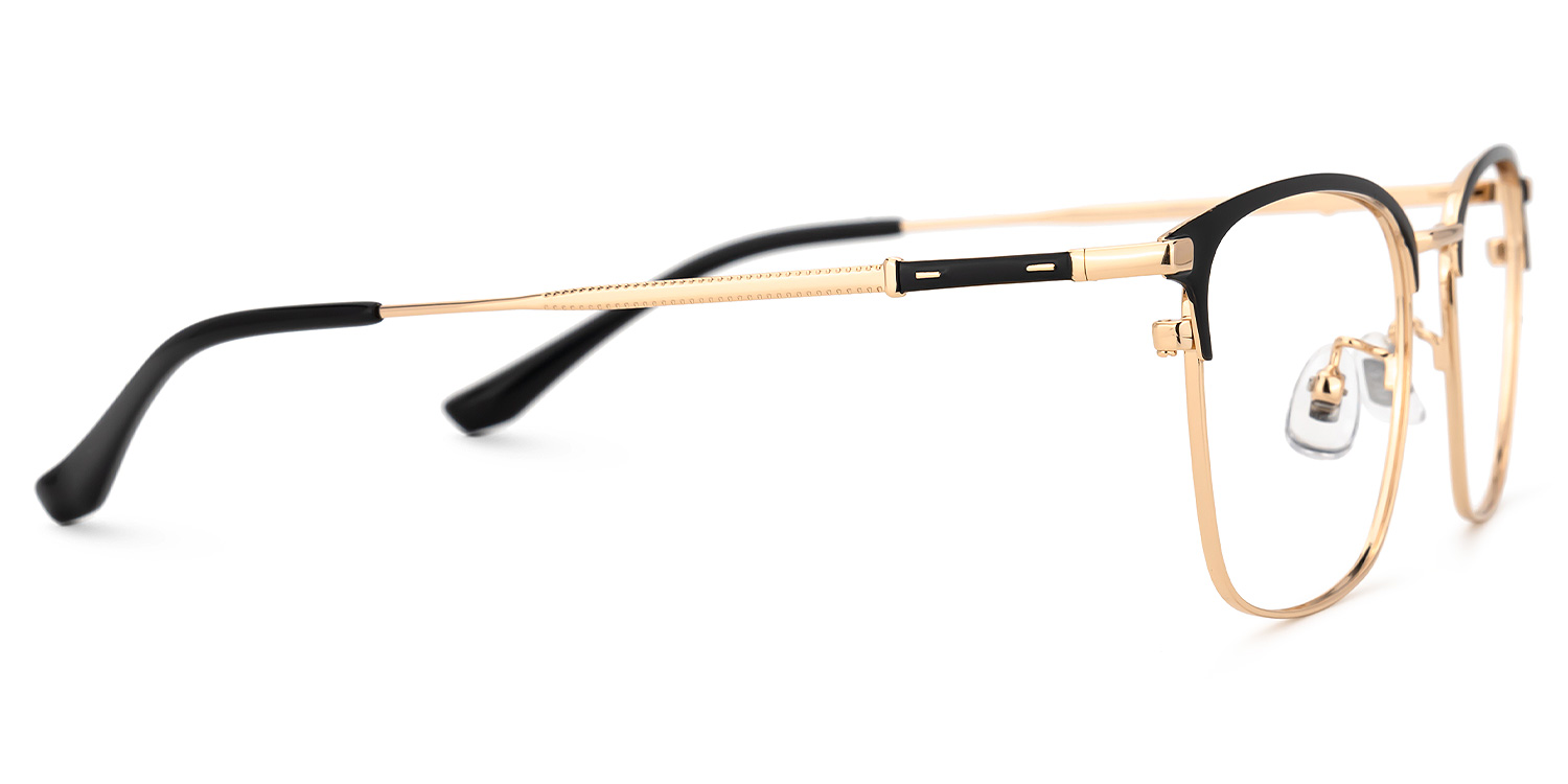 Stanage Browline Gold Glasses2