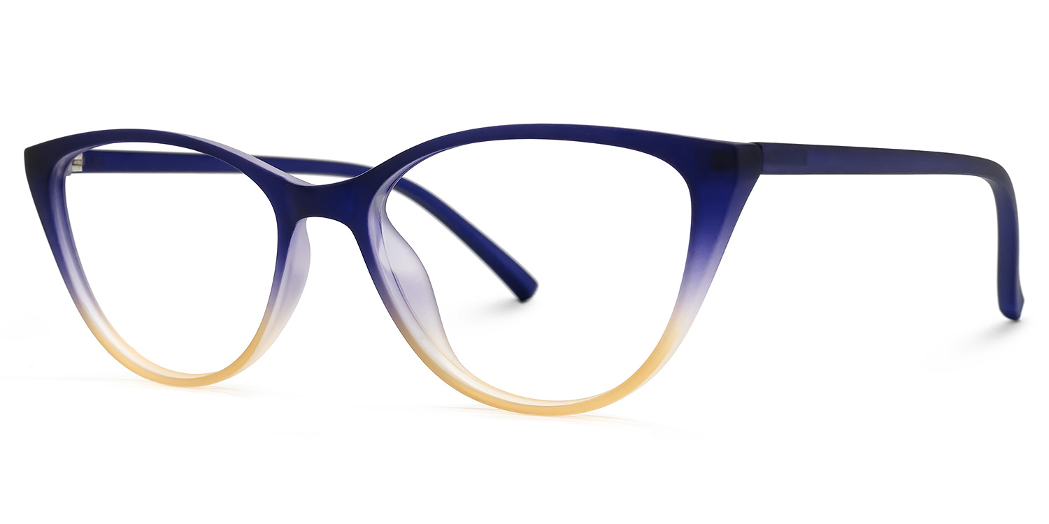 ZEELOOL Lucy Cateye Blue Glasses