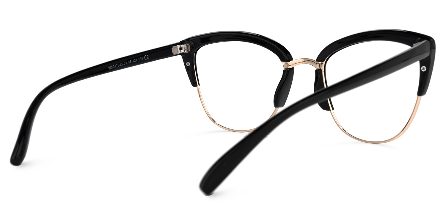 Randisha Cateye Black Glasses3