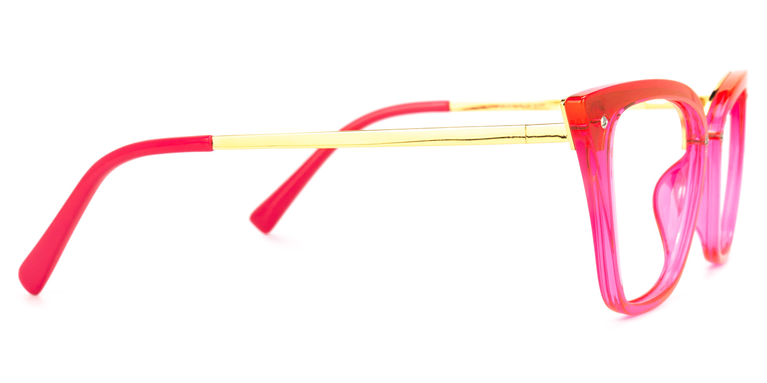 Dionne Cateye Bright-Pink Glasses2