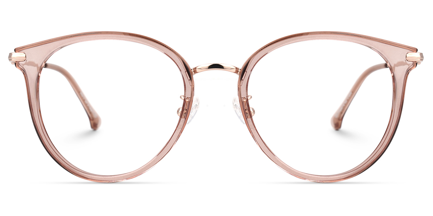 Yahaira Round Pink Glasses