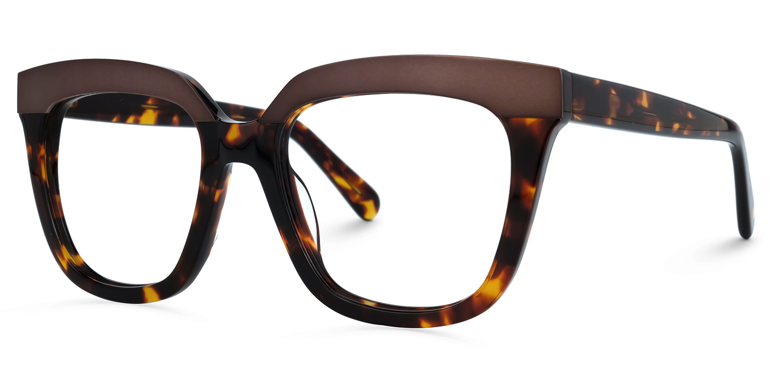 ZEELOOL Milledge Square Tortoise Glasses