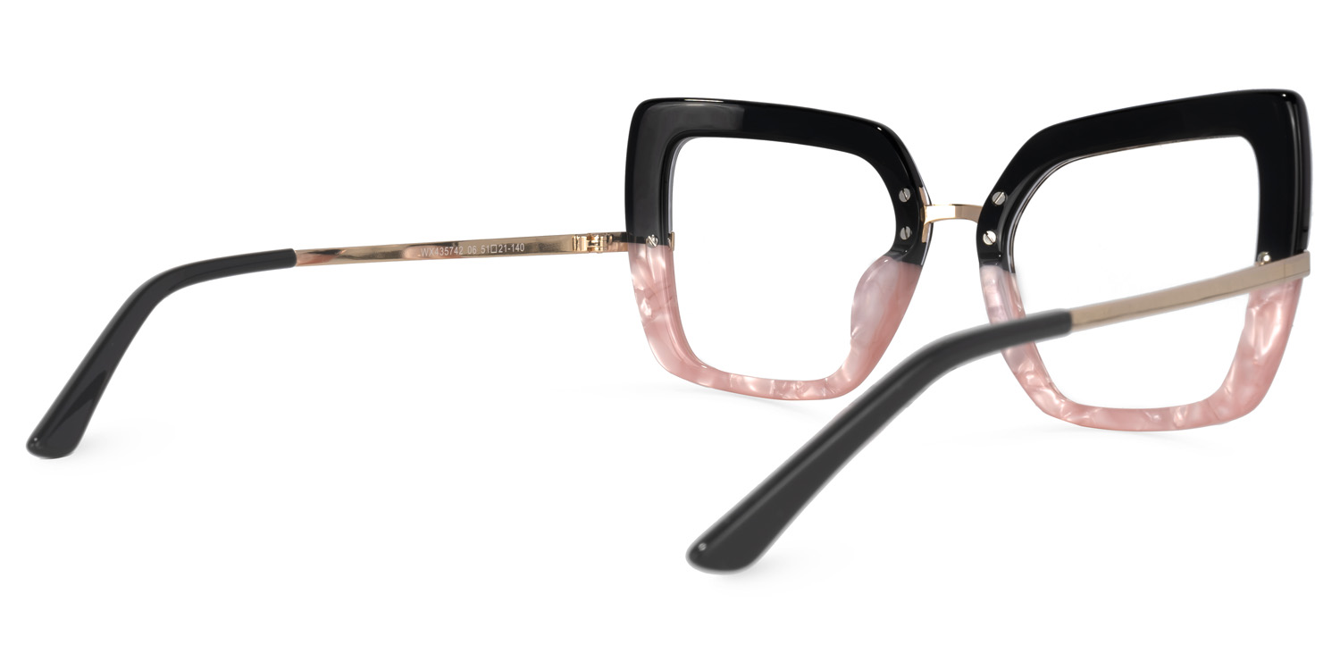 Natalin Square Pink Glasses3
