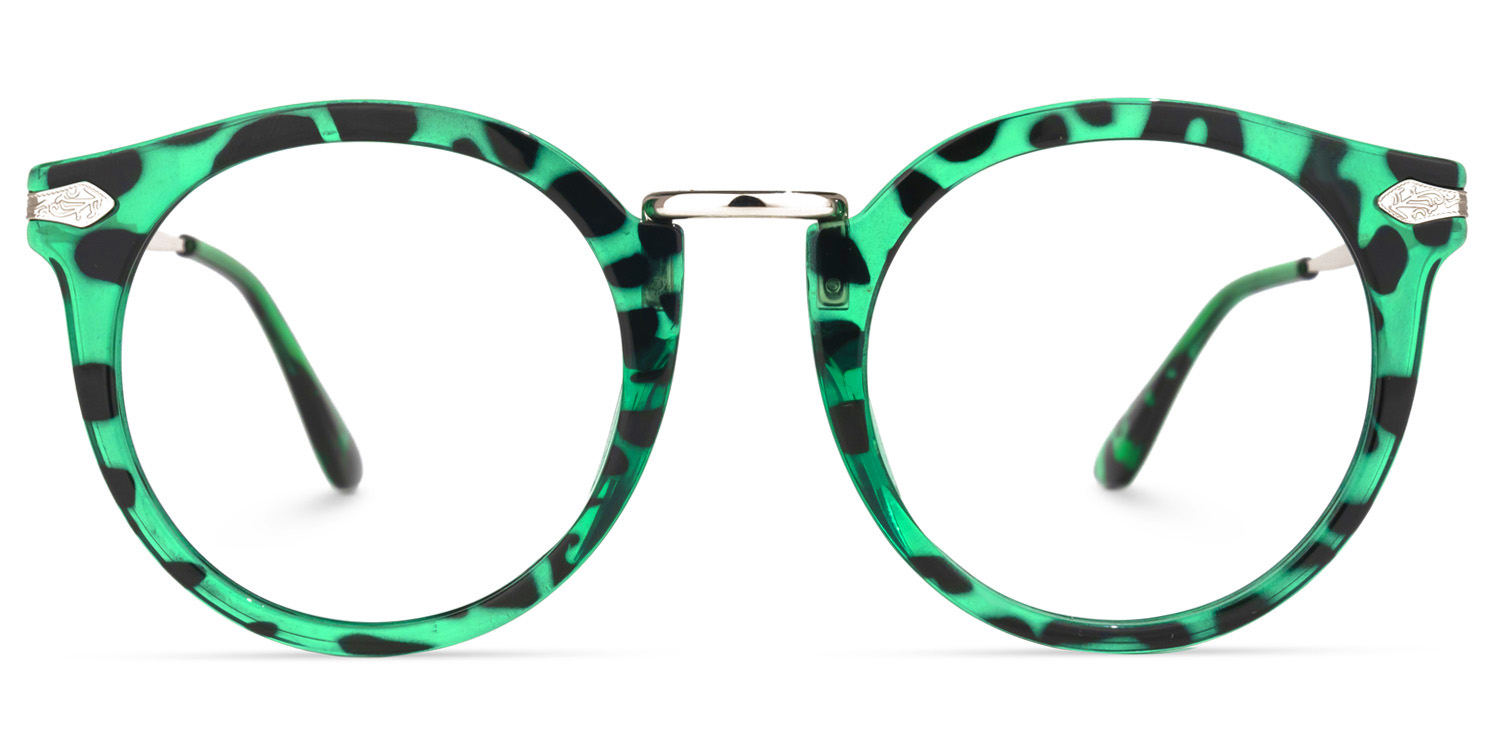 Quentina Round Green Glasses good-img